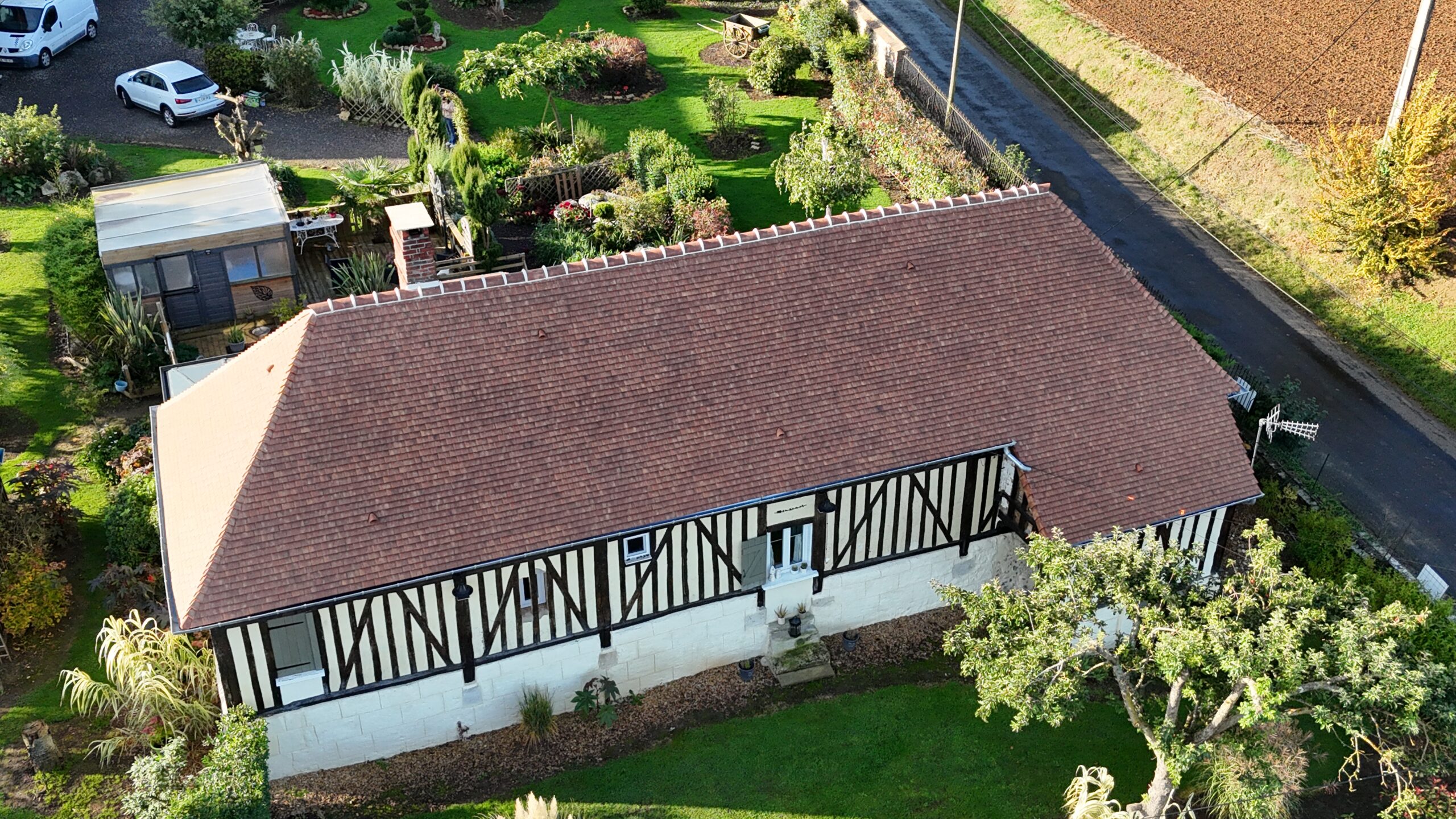 maison en petite tuile